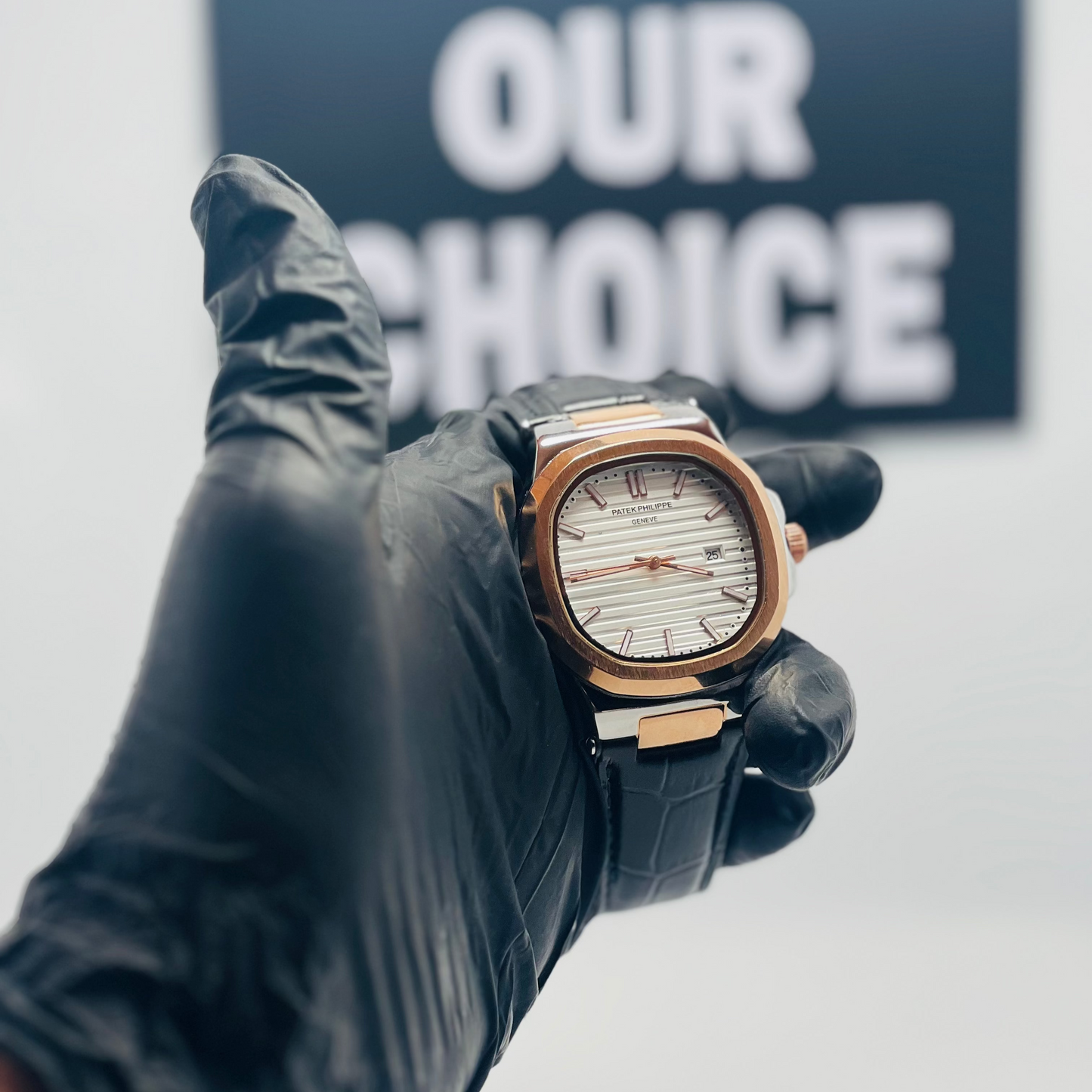 Patek Philippe Geneve, black Dail