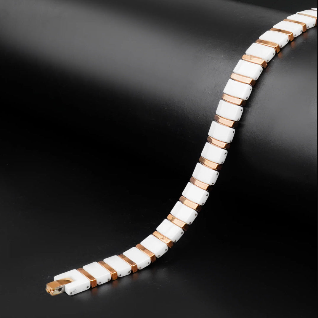12 White Aura Magnetic Bracelate