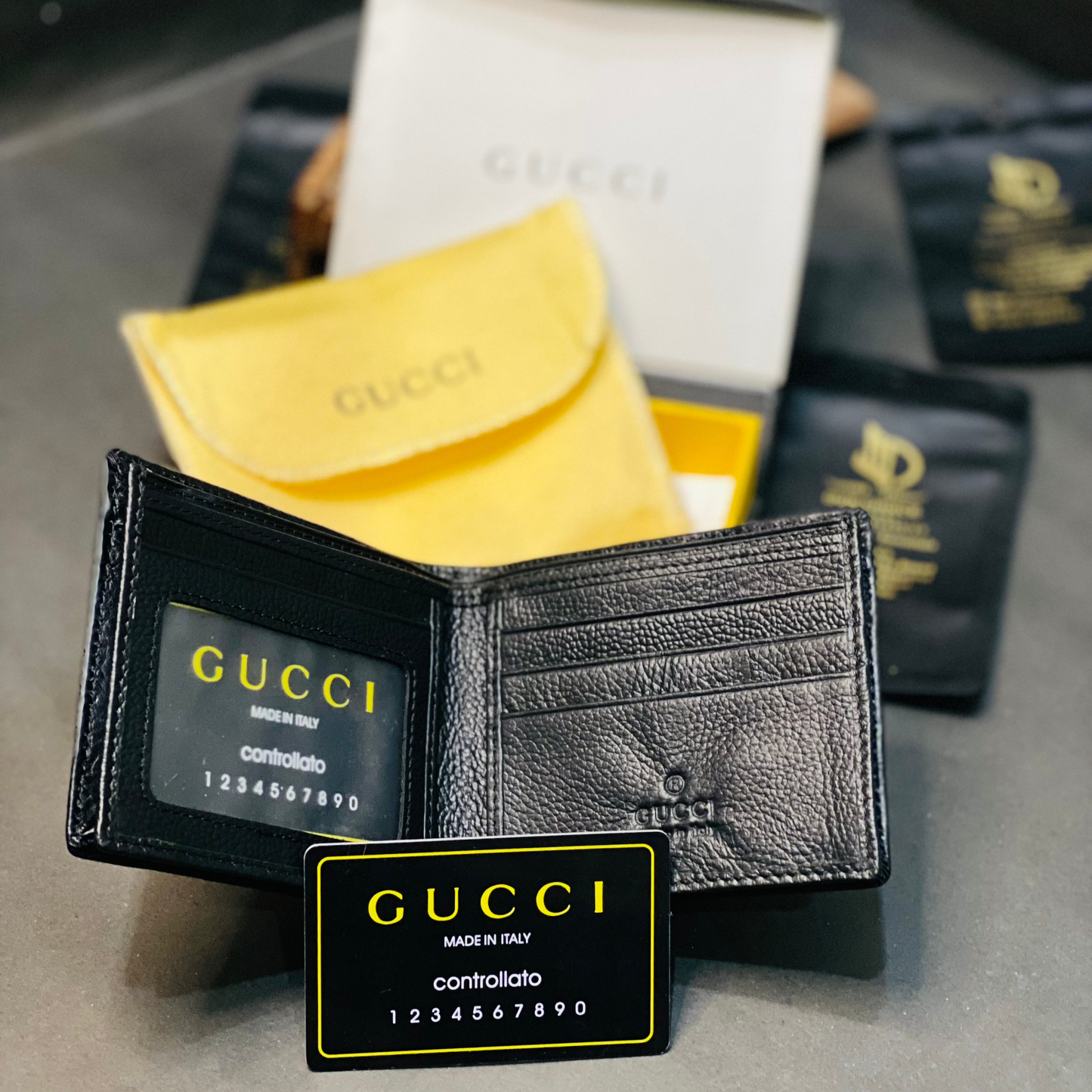 Gucci Wallet Black Premium Qulity