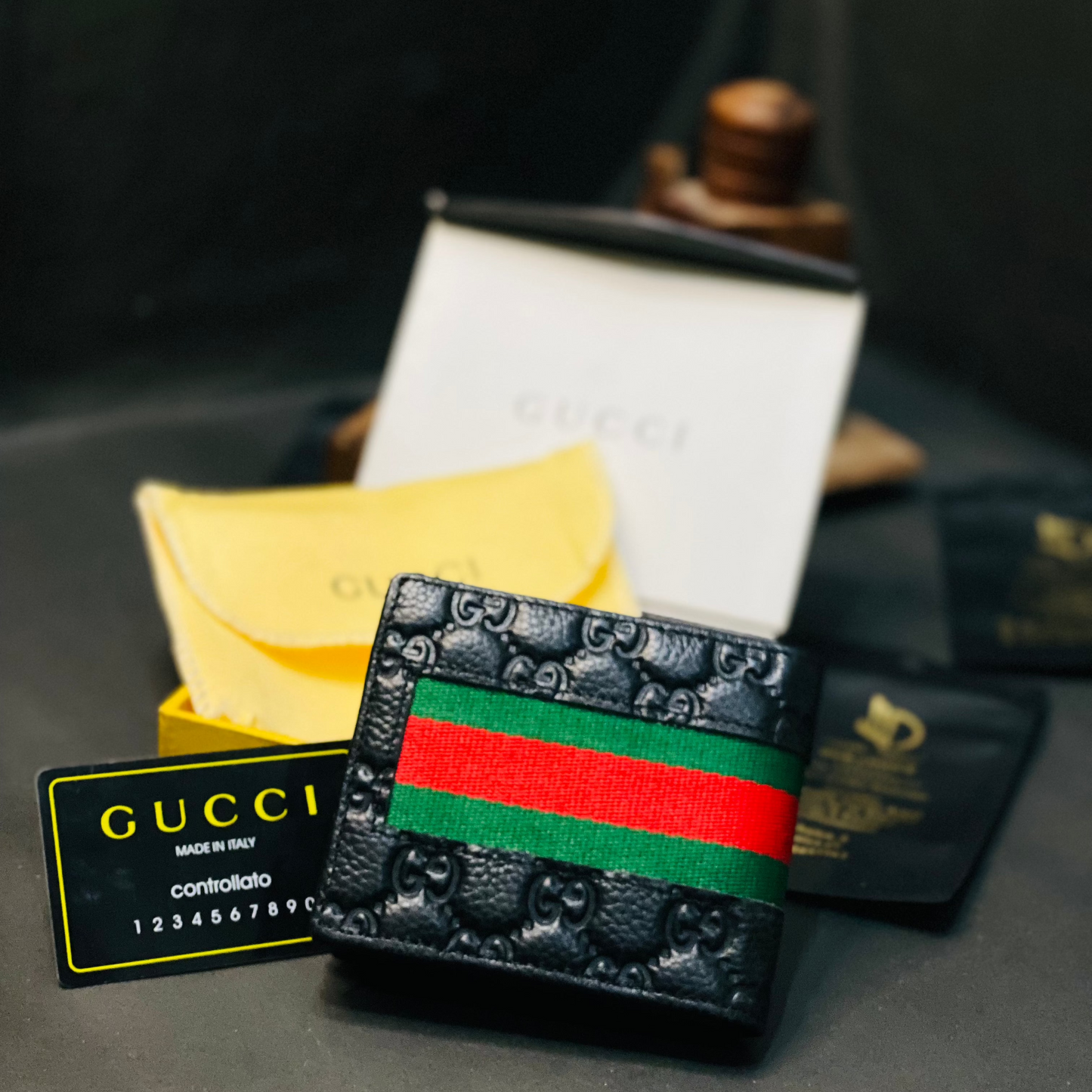 Gucci Wallet Black Premium Qulity