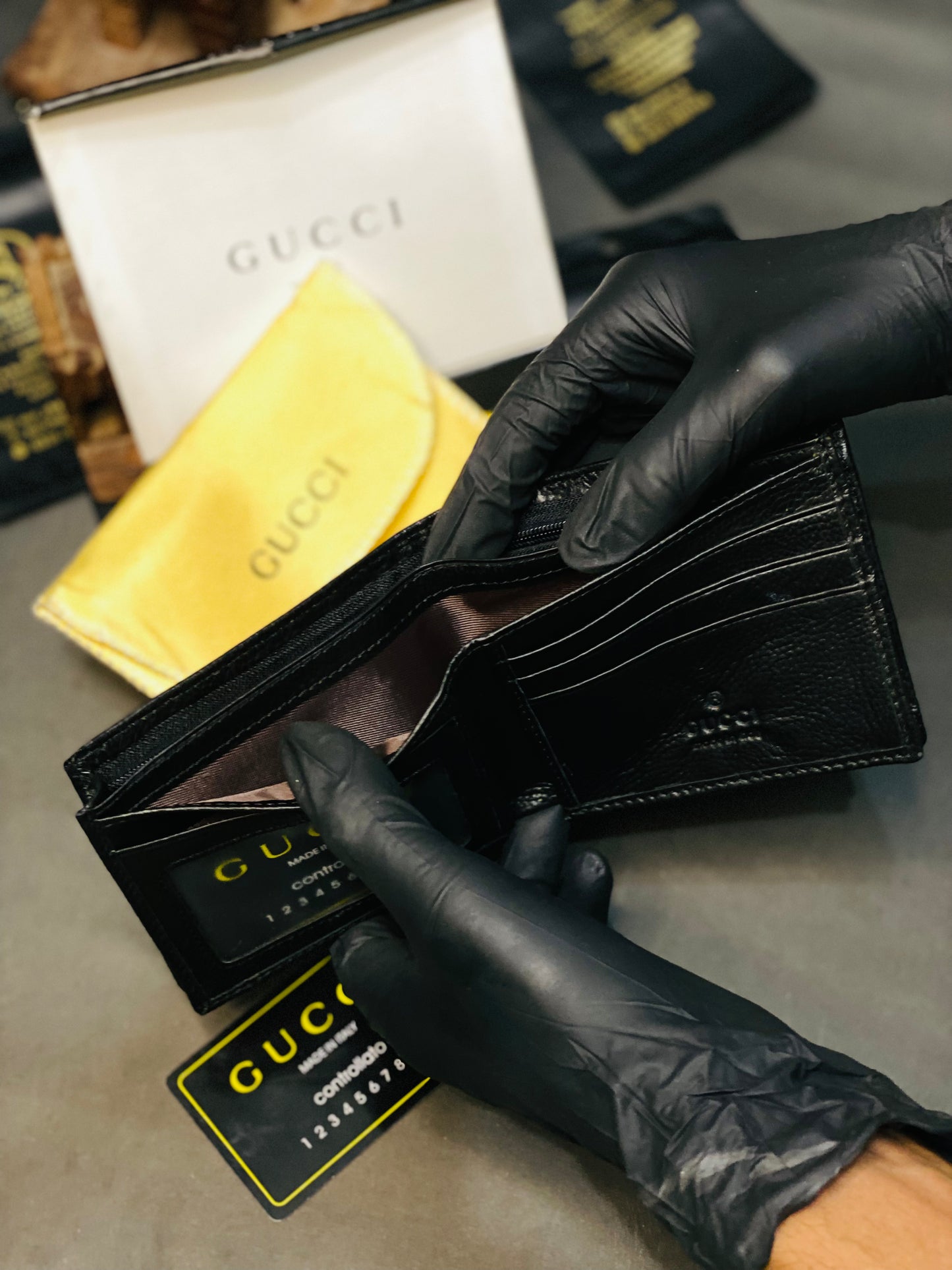 Gucci Wallet Black Premium Qulity