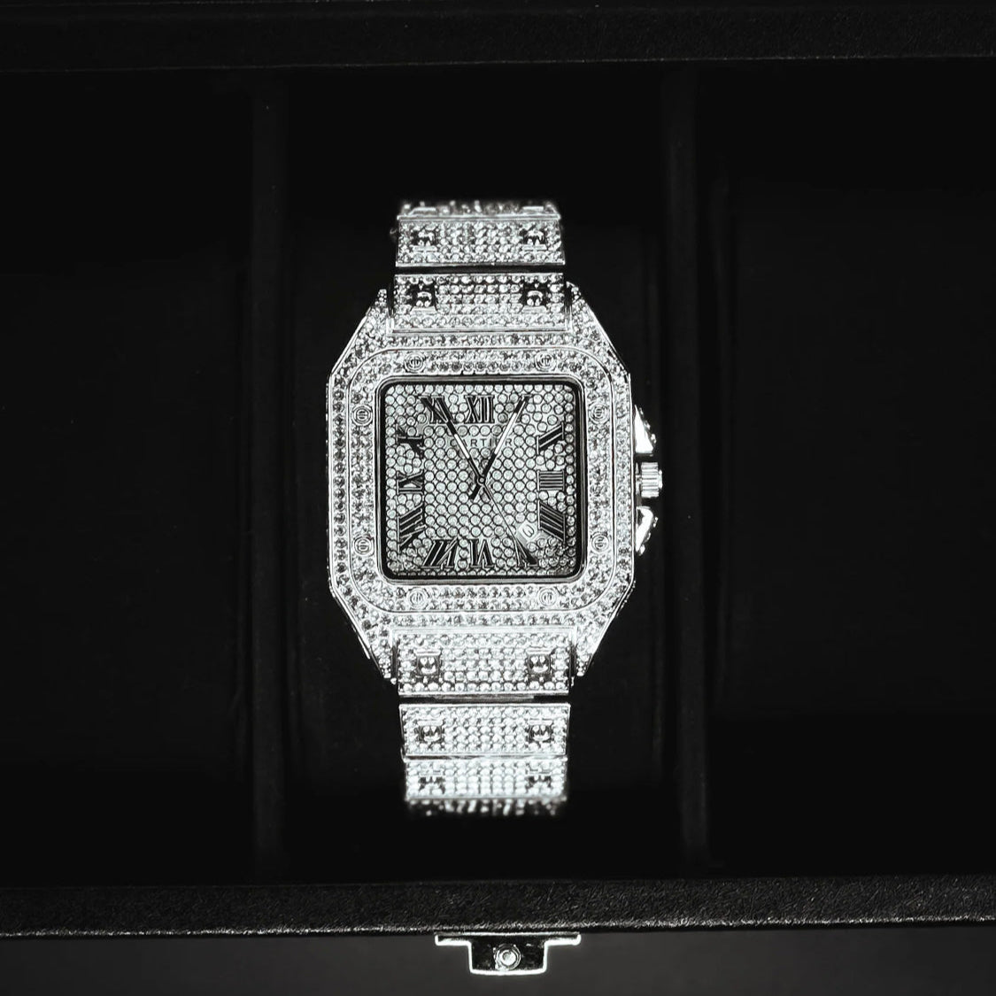Luxury Mens Crystal Watch