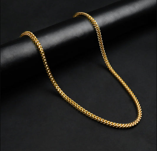 5mm Flex Gold Square Wheat Chain